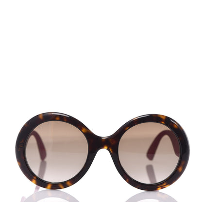 Gucci Acetate Round GG0101S Glitter Sunglasses Havana Pink 2 of 7