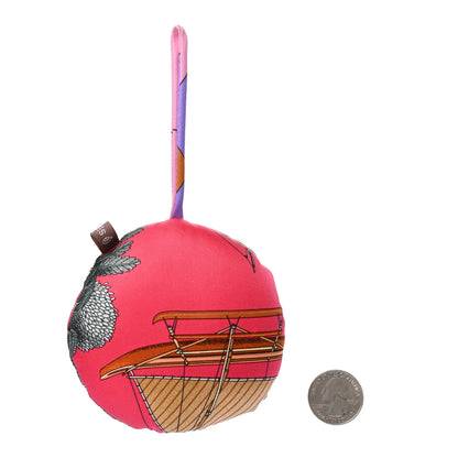 Hermes Silk Petit H Round Ornament Charm 2 of 4