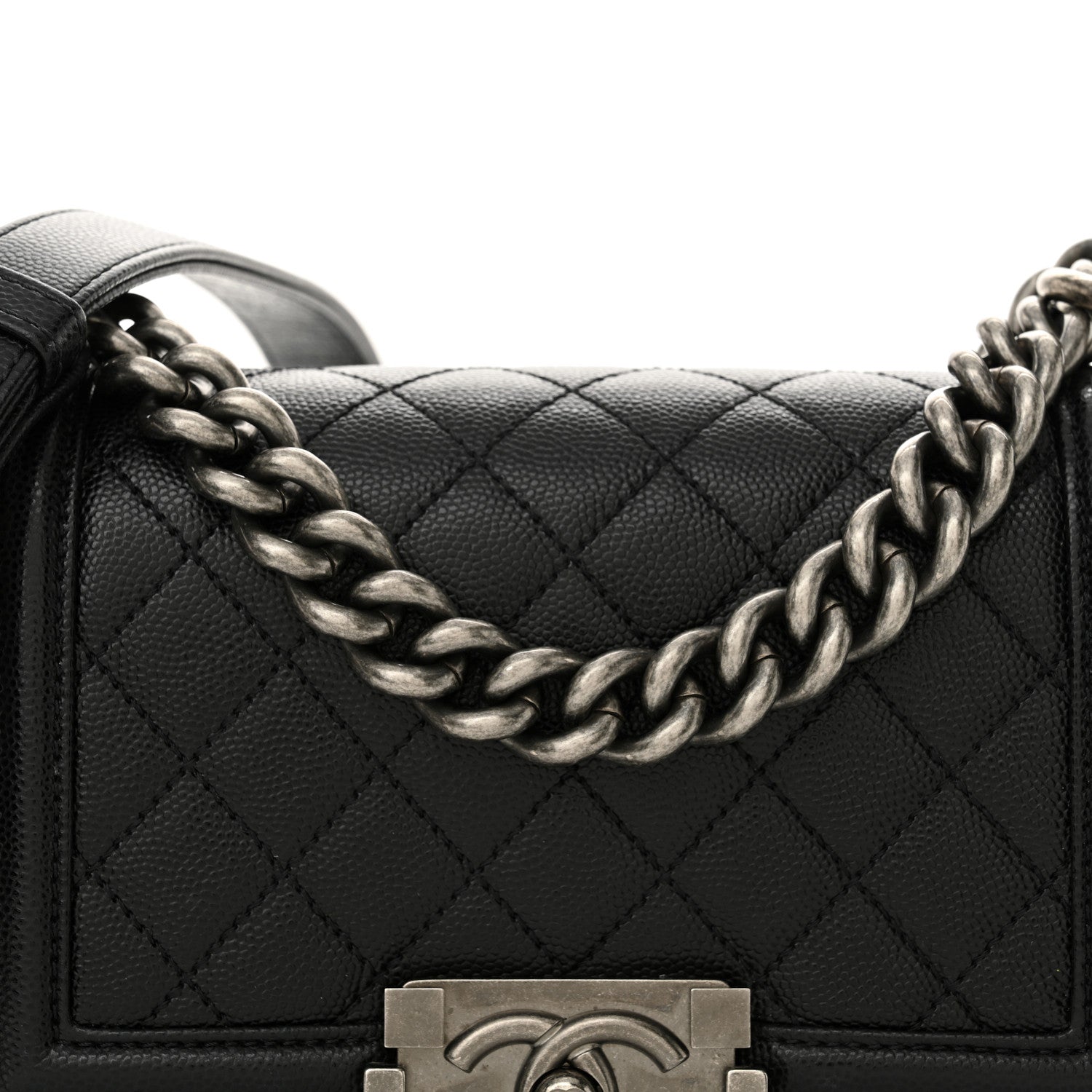 Chanel Caviar Quilted Small Boy Flap Black 8 of 12