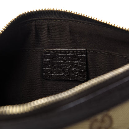 Gucci Monogram Jolicoeur Wristlet Dark Brown 8 of 10