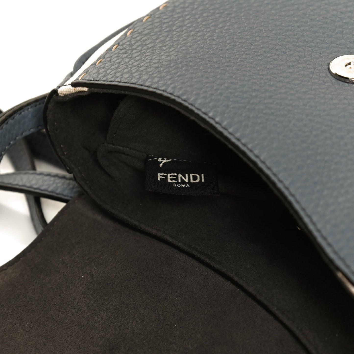 Cuoio Romano Selleria Seville Canvas Round Saddle Bag Nube Grezzo