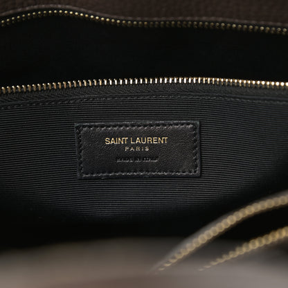 Saint Laurent Grained Calfskin Small Sac De Jour Earth 6 of 18
