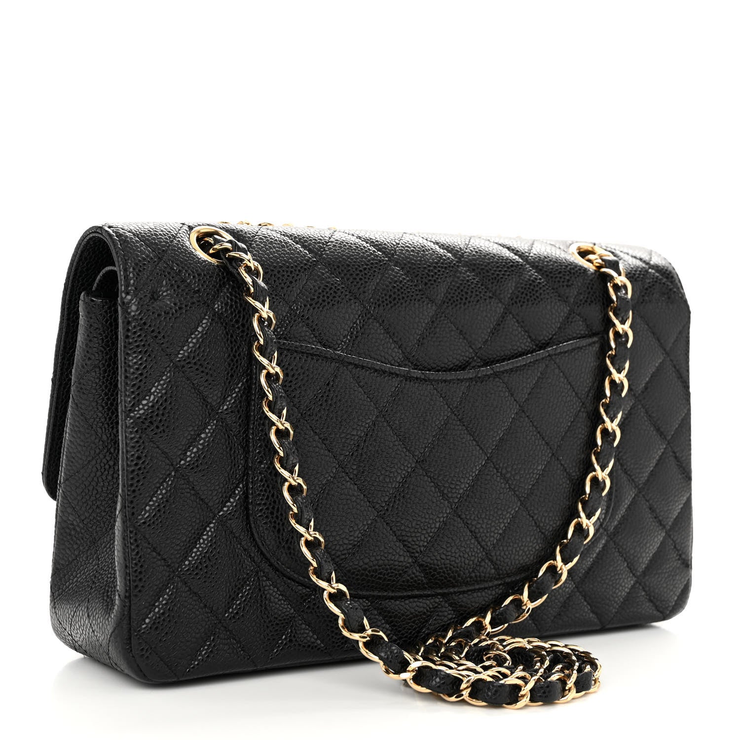 Chanel Caviar Quilted Medium Double Flap Black 3 of 12