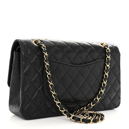 Chanel Caviar Quilted Medium Double Flap Black 3 of 12