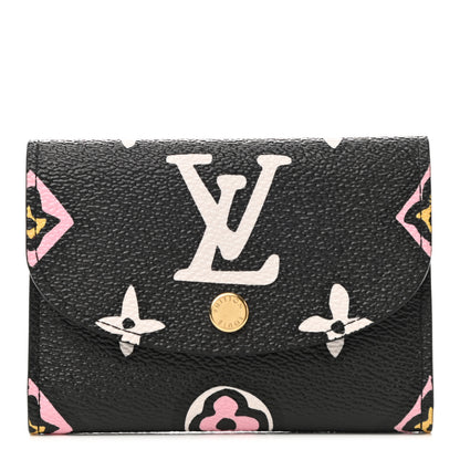 Louis Vuitton Monogram Giant Wild At Heart Rosalie Coin Purse Black 1 of 7