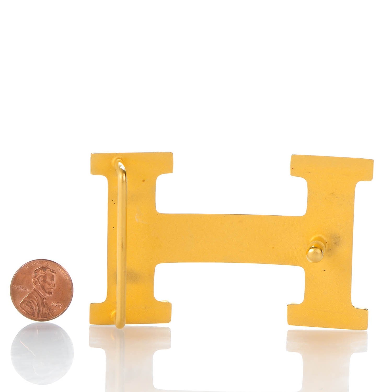 Hermes Polished 32mm H Belt Buckle Gold 2 of 4