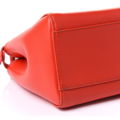 Fendi Nappa Mini Peekaboo Iconic Satchel Papavero 9 of 10