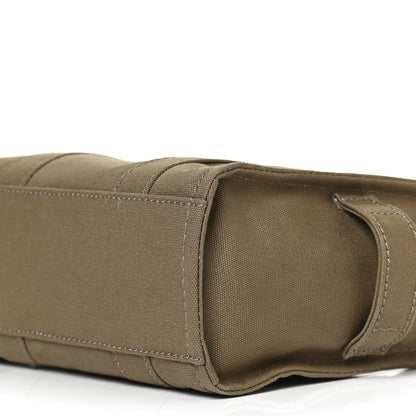 Marc Jacobs Cotton Canvas Mini The Traveler Tote Bag Slate Green 9 of 9