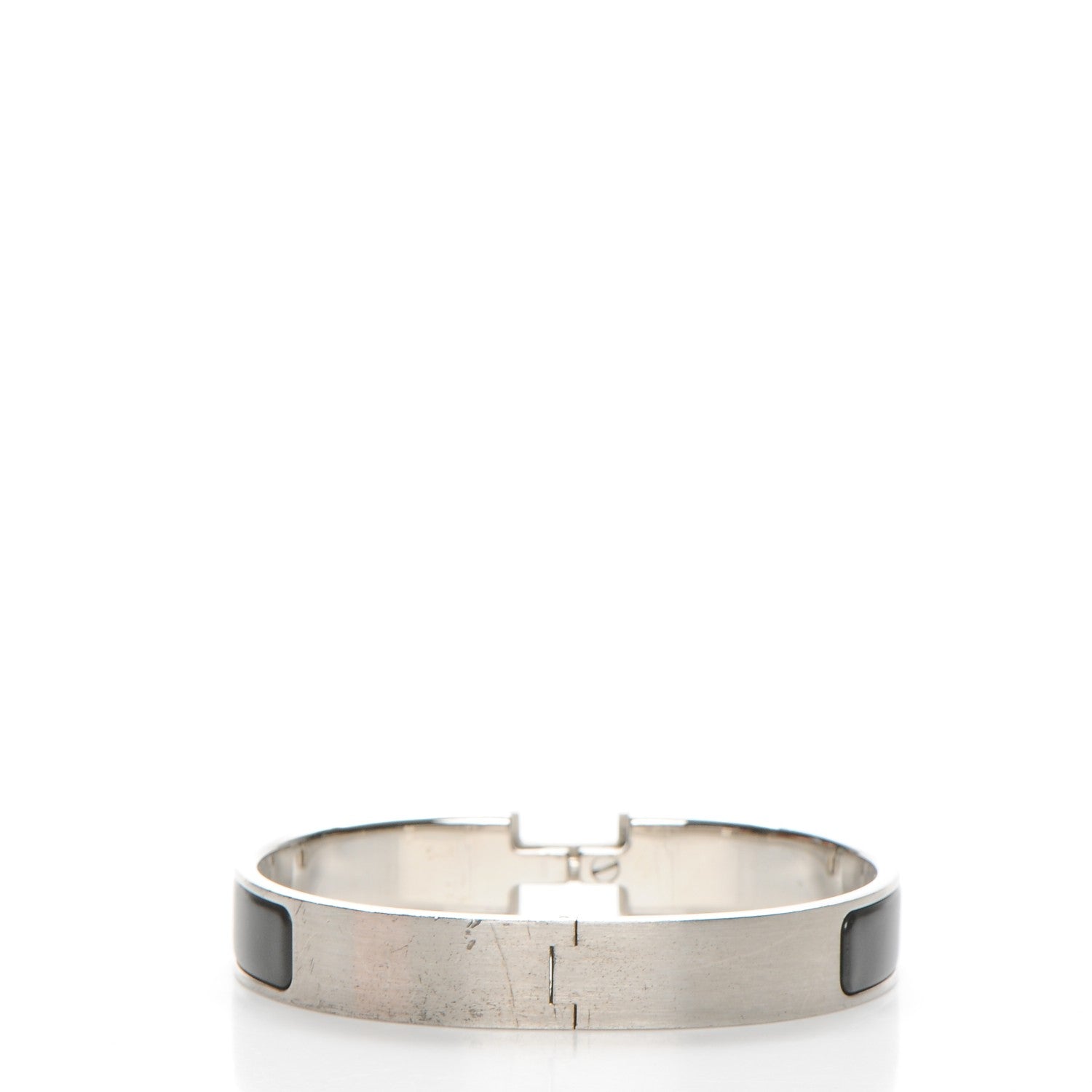 Hermes Enamel Narrow Clic Clac H Bracelet GM Black 6 of 6