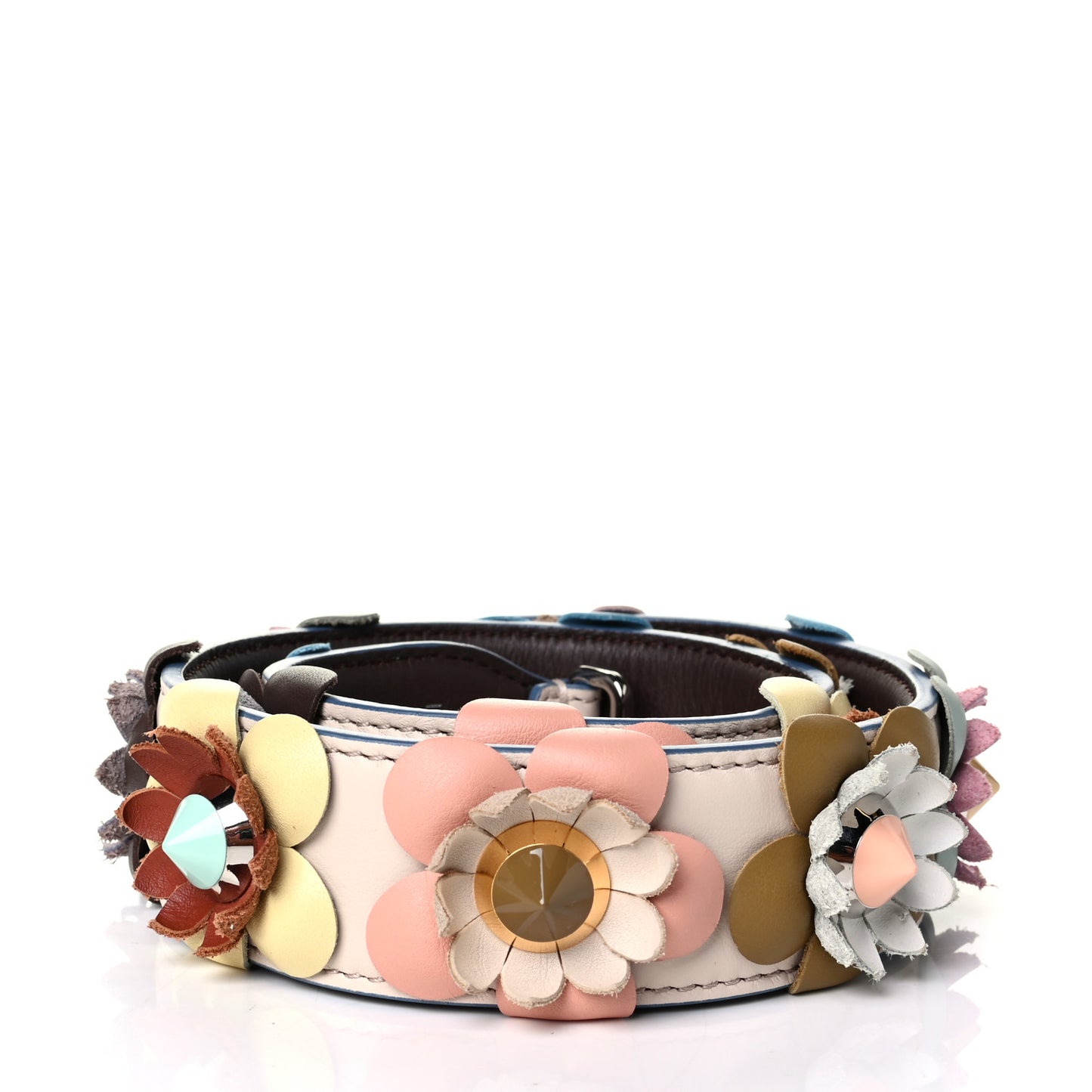 Vitello Dolce Flowerland Studded Strap You Camelia Moresco Multicolor