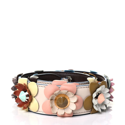 Fendi Vitello Dolce Flowerland Studded Strap You Camelia Moresco Multicolor 2 of 6