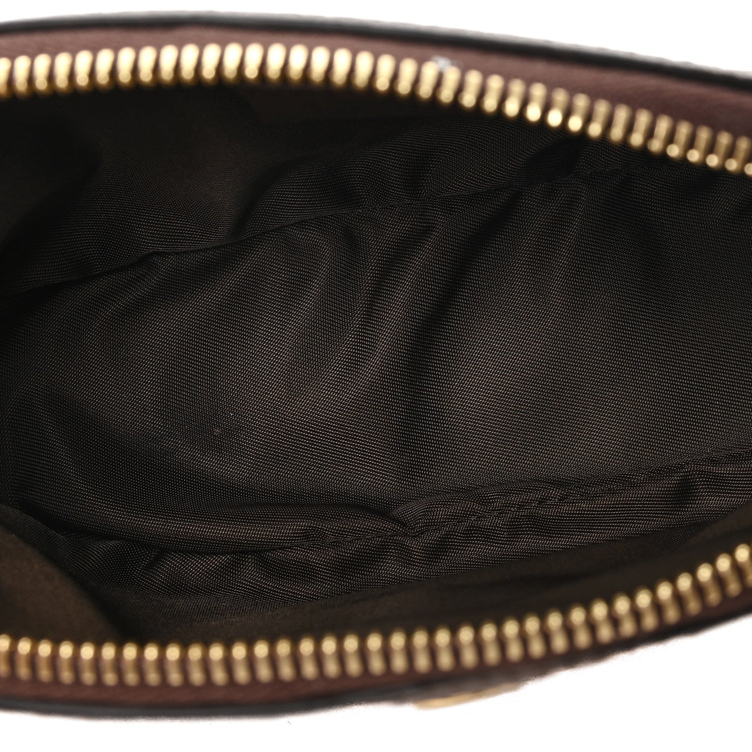 Gucci GG Supreme Monogram Textured Calfskin Web Medium Ophidia Cosmetic Case Beige Ebony New Acero 5 of 7