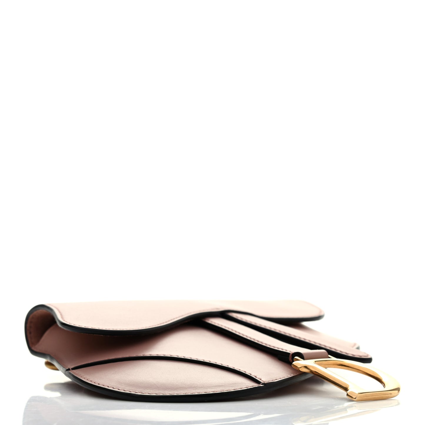 Calfskin Saddle Belt Bag Blush Pink