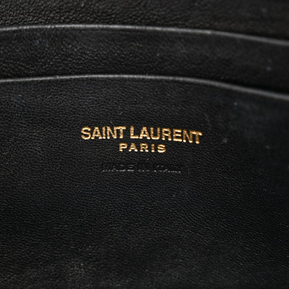 Saint Laurent Grain De Poudre Matelasse Monogram Mini Lou Camera Bag Black 6 of 12