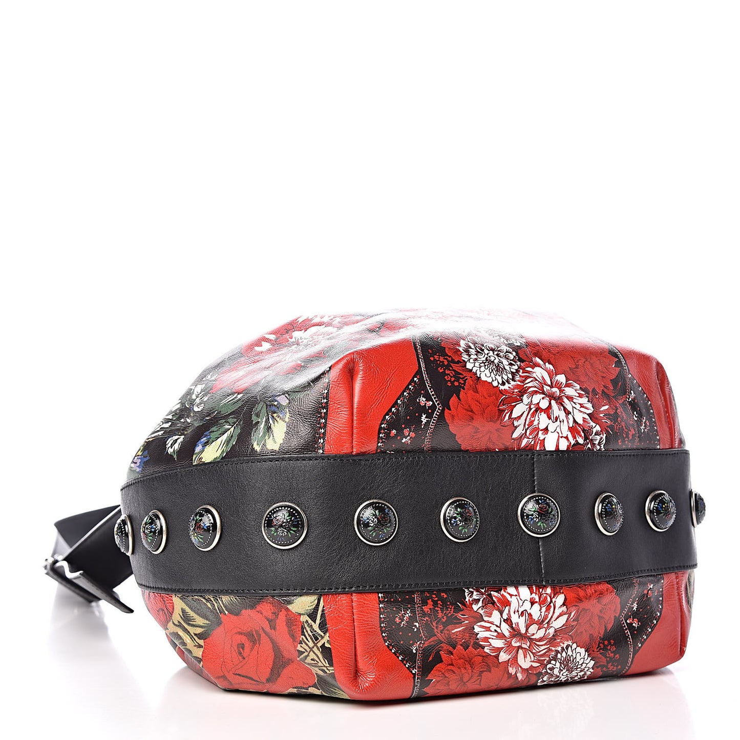 Calfskin Poppies Drawstring Bag Multicolor
