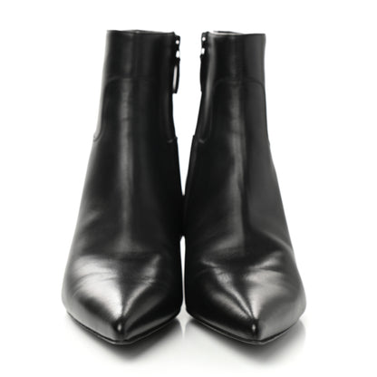 Balenciaga Calfskin Talon Slash Pointed Toe Ankle Boots 39 Black 2 of 9