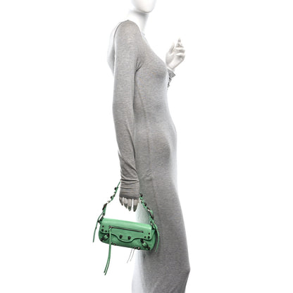 Balenciaga Agneau Arena Le Cagole Sling Bag XS Mint Green 2 of 10