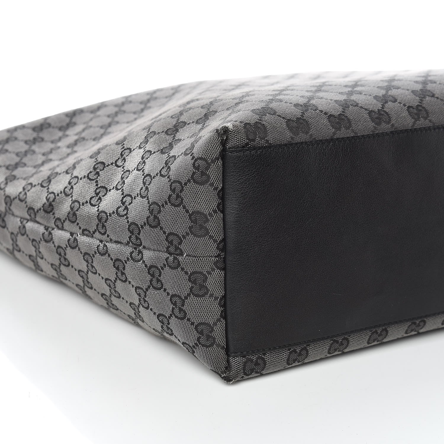 Gucci Metallic Monogram XL Shopper Tote Black 8 of 11