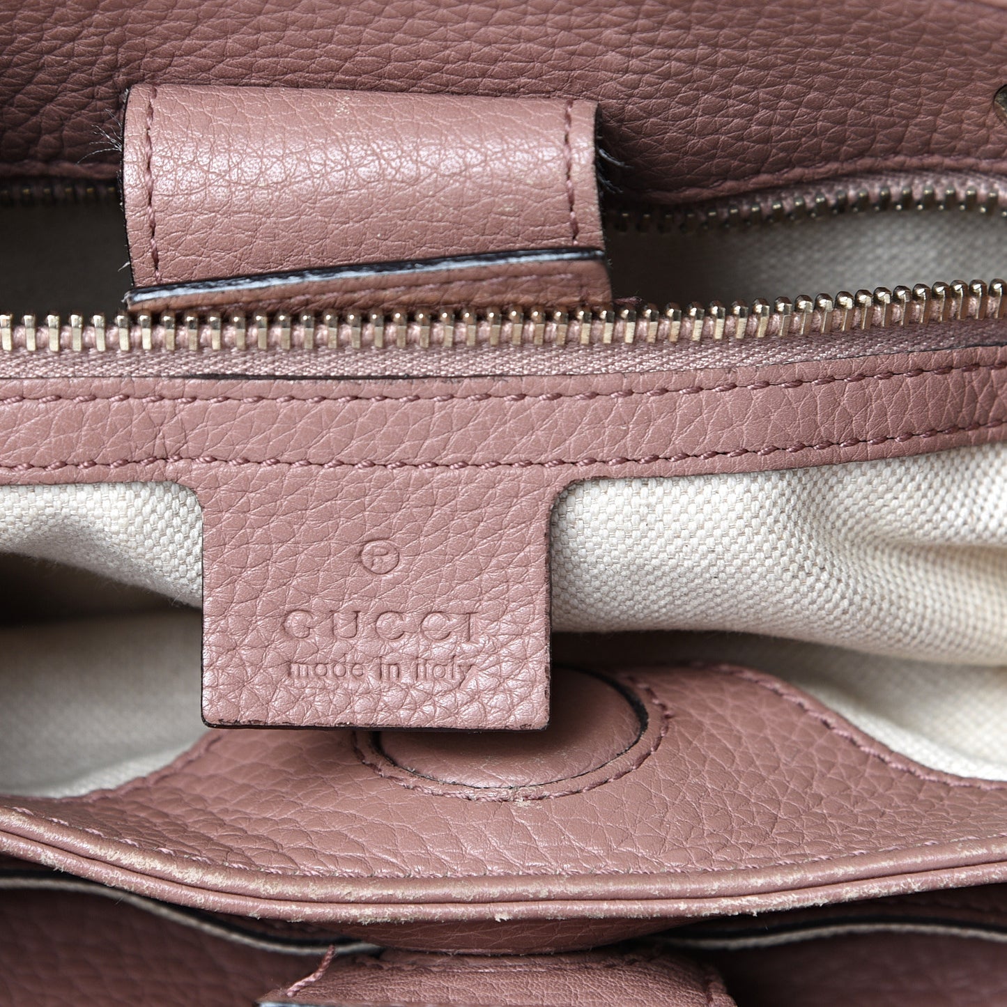Calfskin Small Bamboo Shopper Tote Dark Cipria