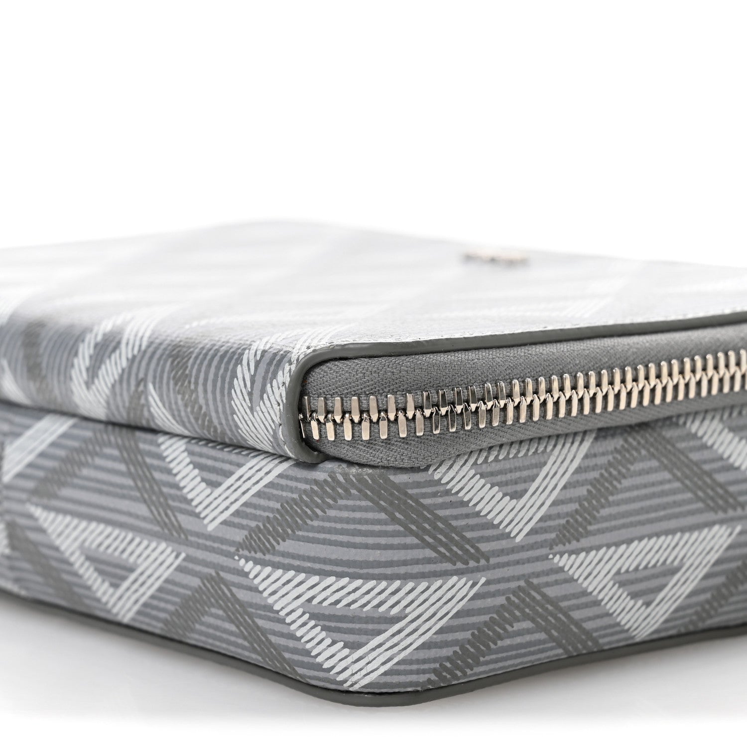 Dior グレーキャンバスポーチ Christian Dior Coated Canvas CD Diamond Messenger Pouch Grey