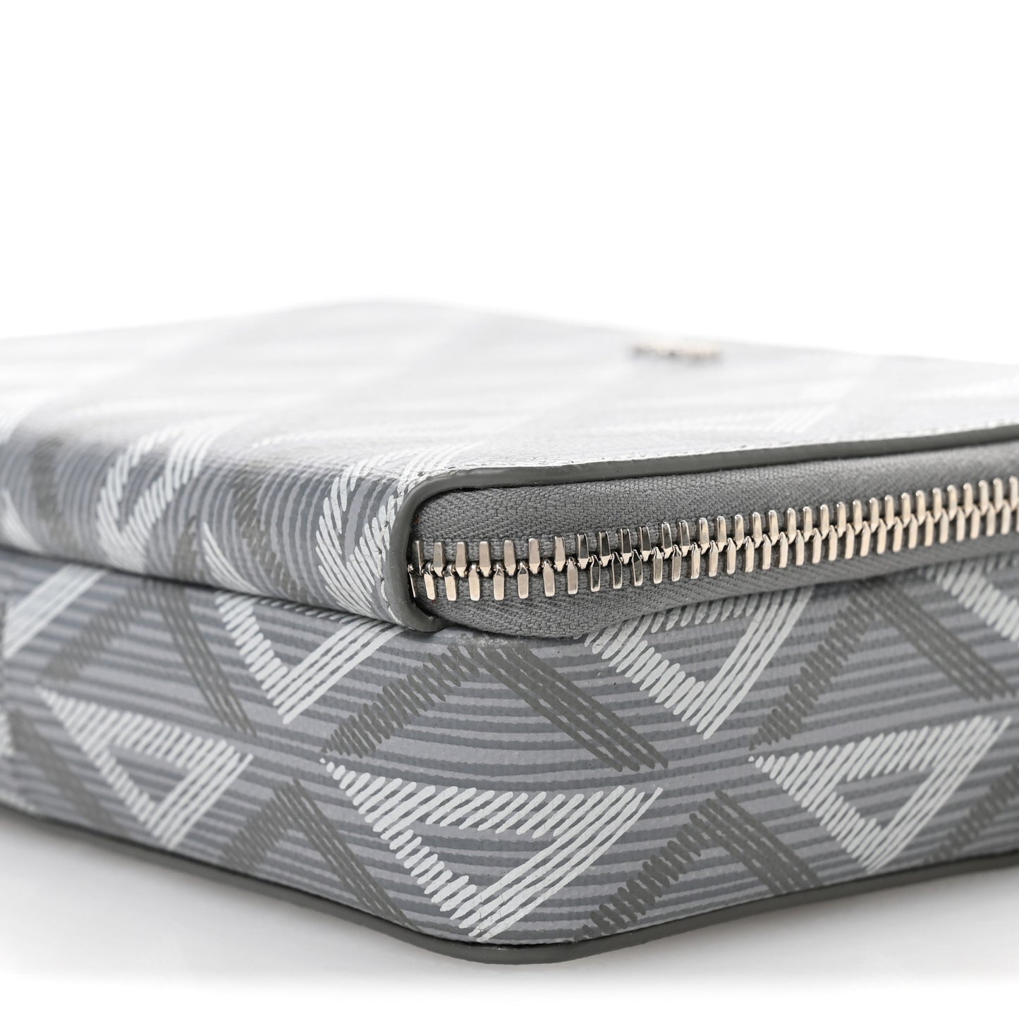 Coated Canvas CD Diamond Messenger Pouch Grey
