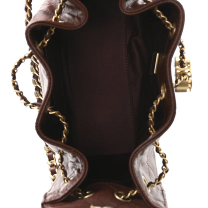 Chanel Caviar Quilted Mini Chanel 25 Handbag Brown 5 of 11