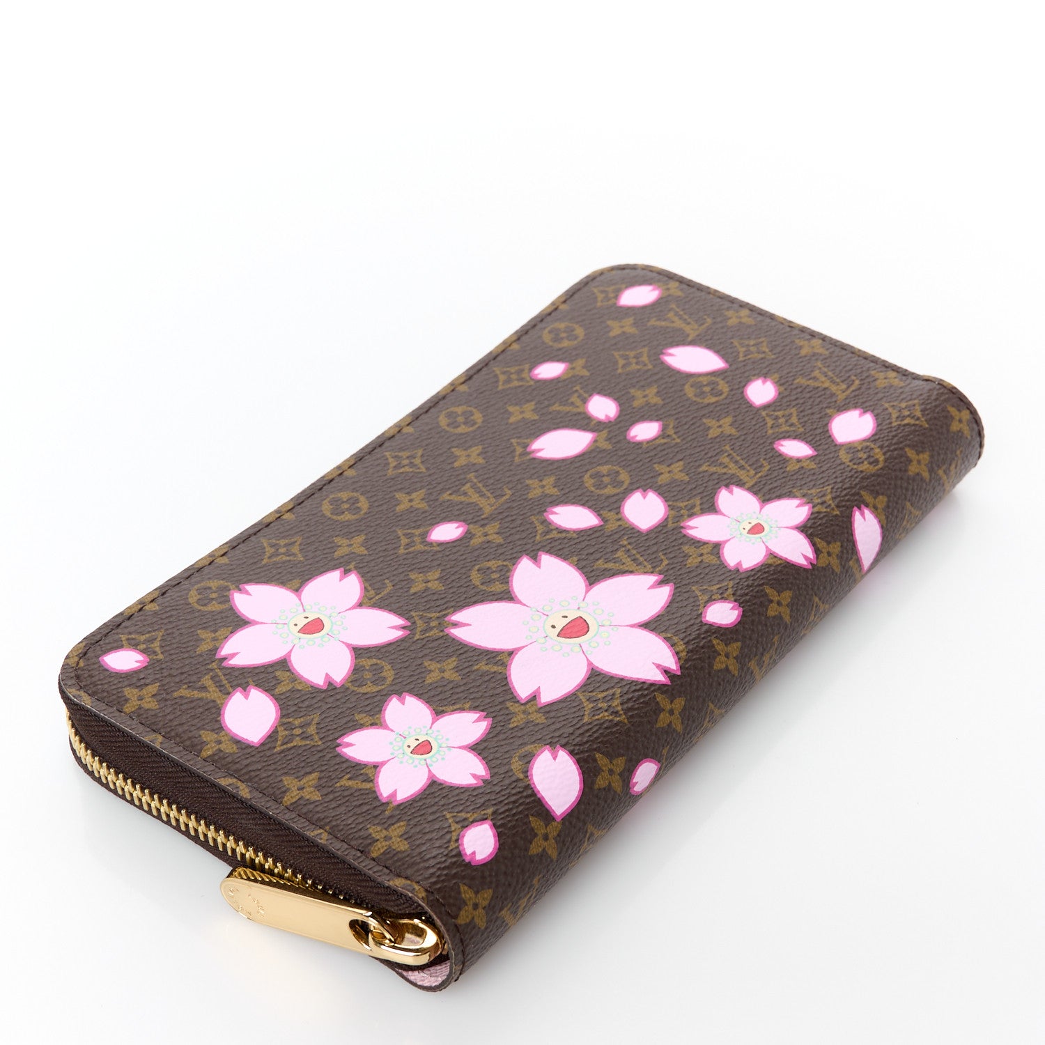 Louis Vuitton LV X TM Monogram Cherry Blossom Zippy Wallet Sakura