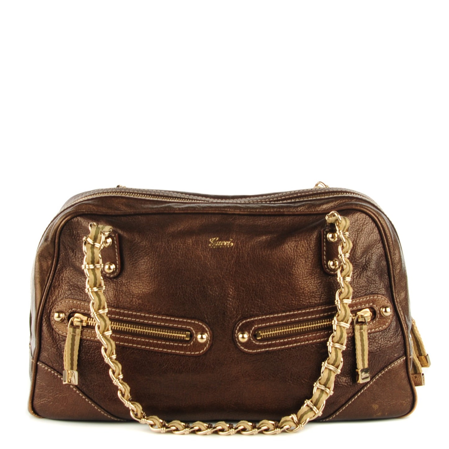 Metallic Capri Large Bowler Bronze