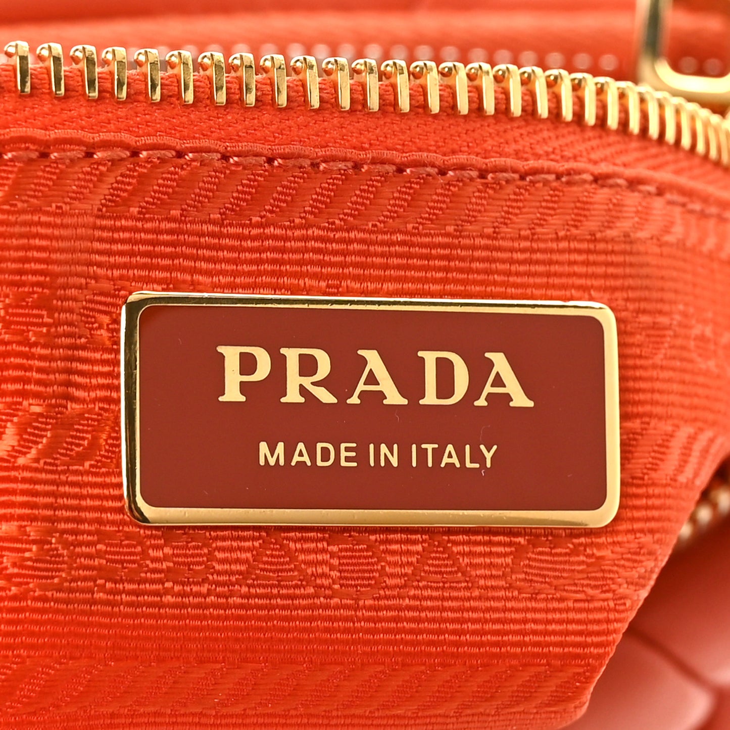 Nappa Triangle Quilted Patchwork System Bag Arancio