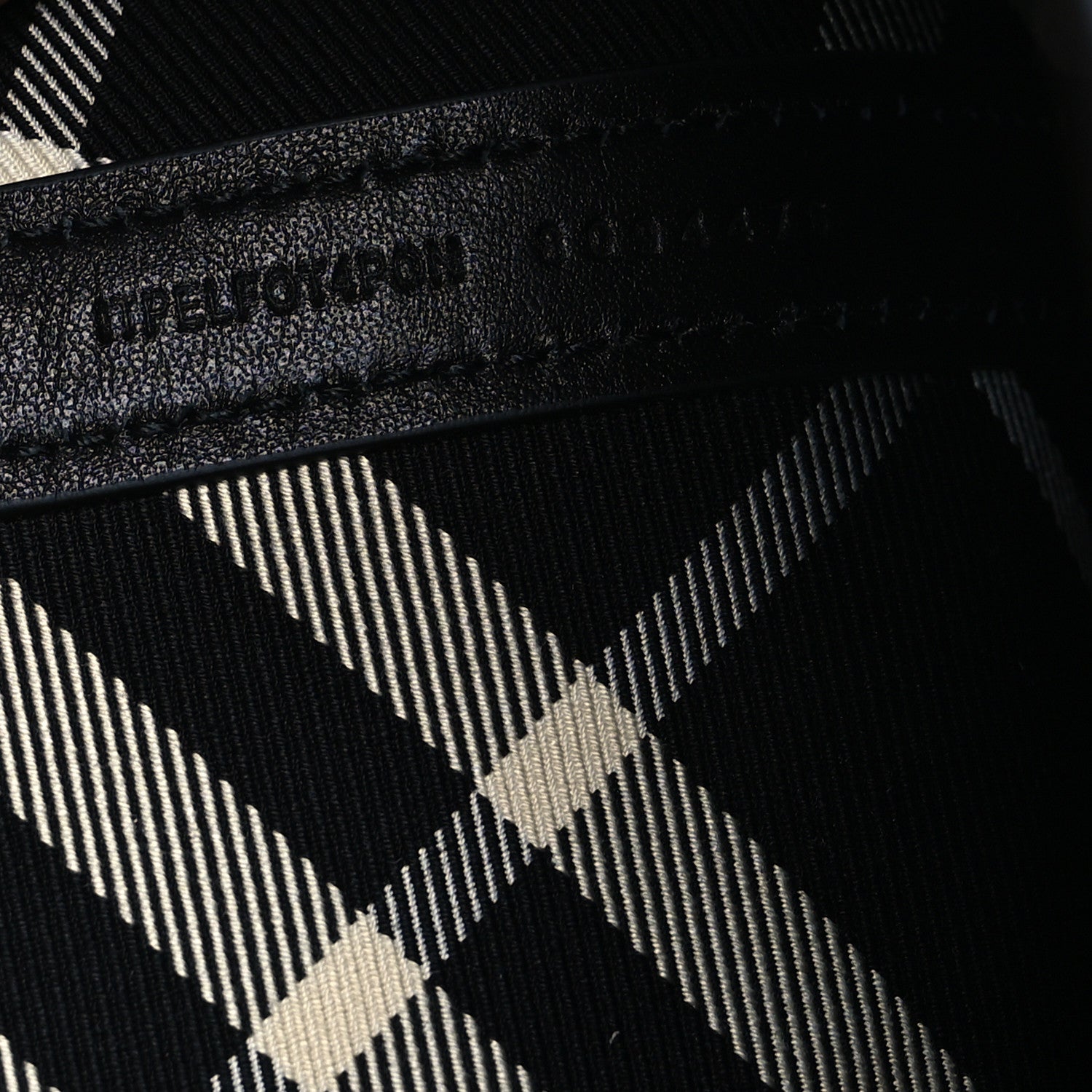 Burberry Canvas Check Large Shoulder Bag Black Calico 10 of 13