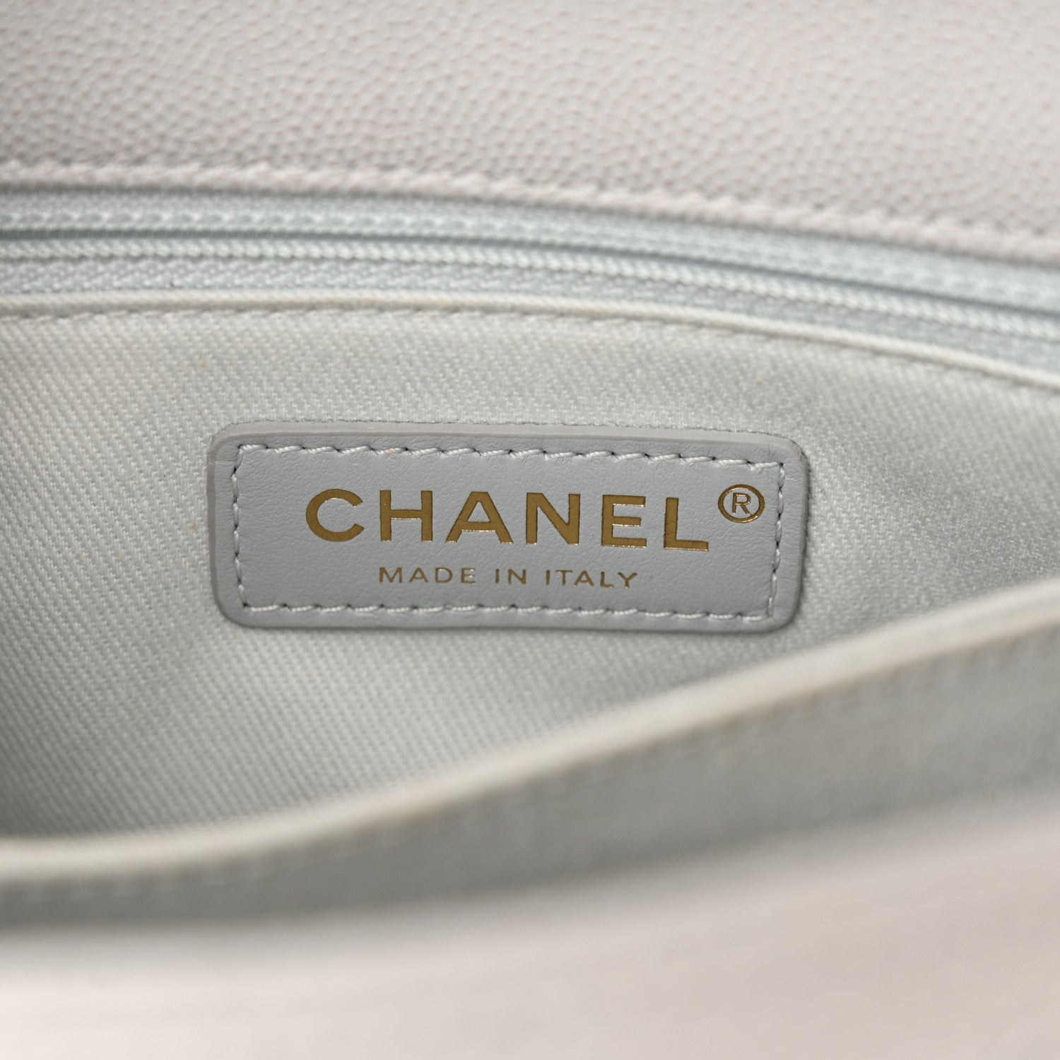 Chanel Caviar Quilted Mini Coco Handle Flap Light Grey 6 of 10