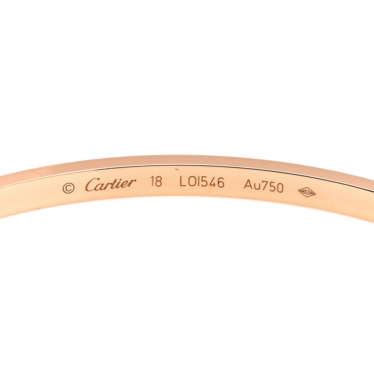 Cartier 18K Pink Gold Small LOVE Bracelet 18 4 of 7
