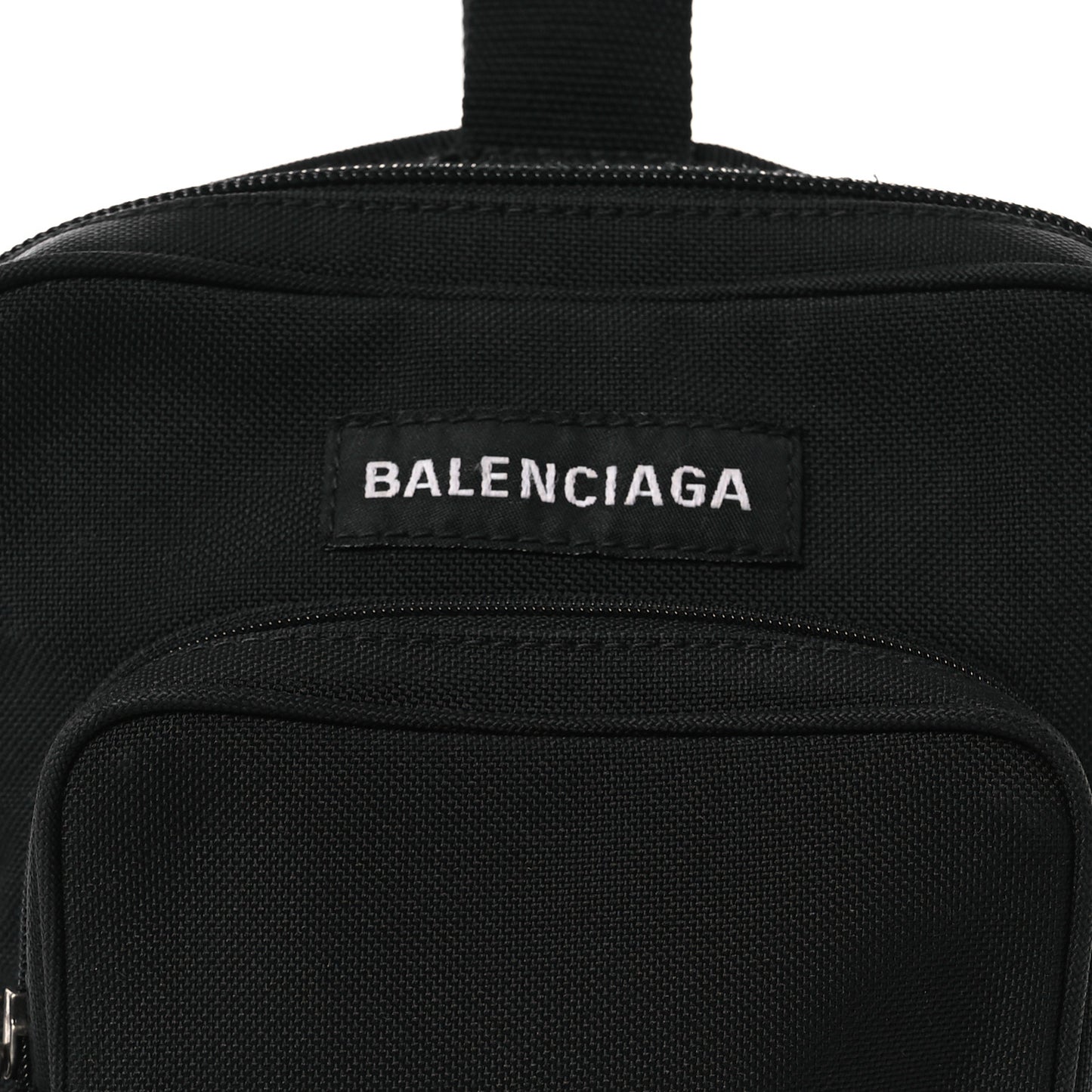 Nylon Logo Explorer Crossbody Messenger Bag Black