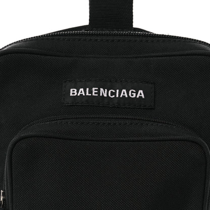 Balenciaga Nylon Logo Explorer Crossbody Messenger Bag Black 8 of 16
