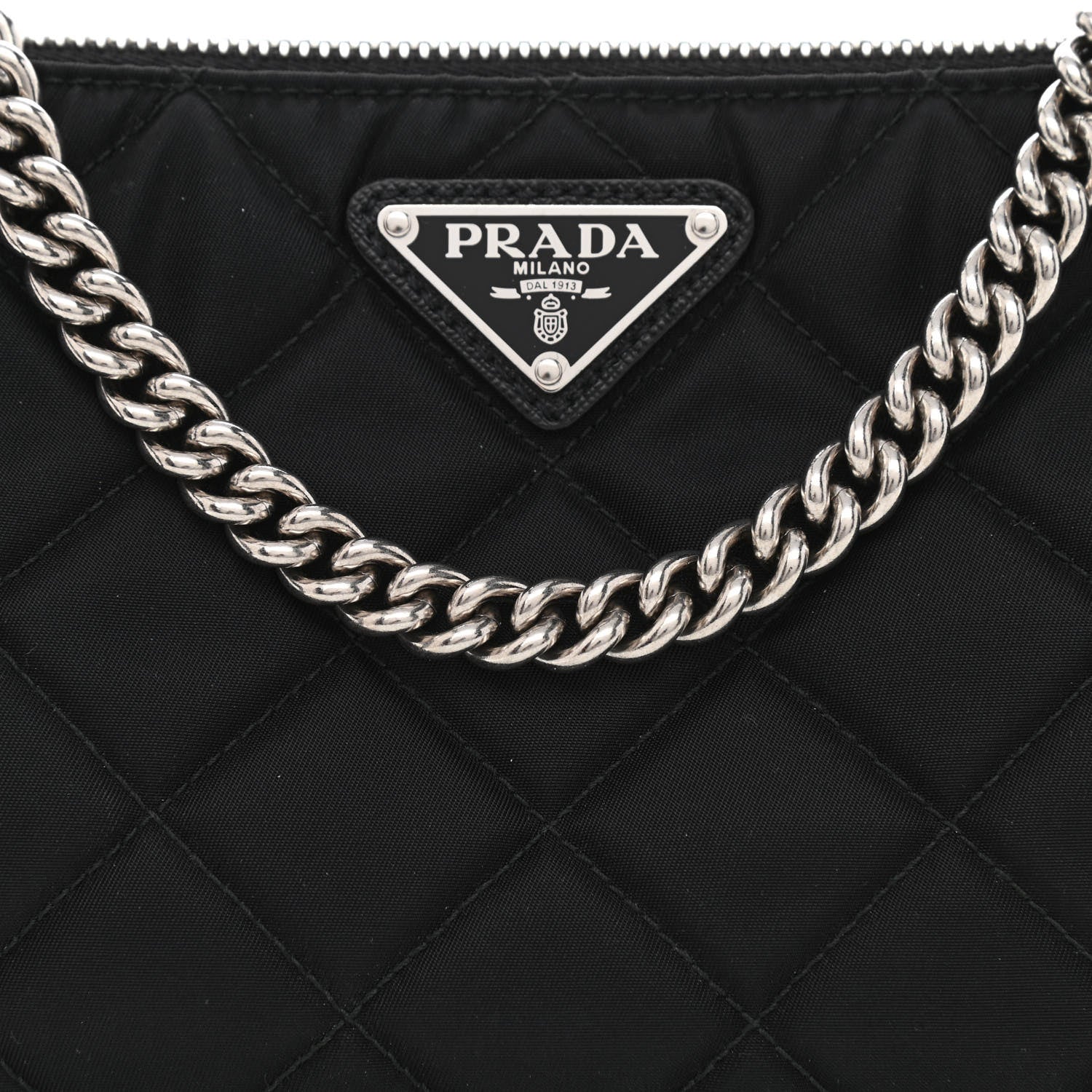 Prada Nylon Tessuto Impuntu Quilted Crossbody Bag Black 9 of 11