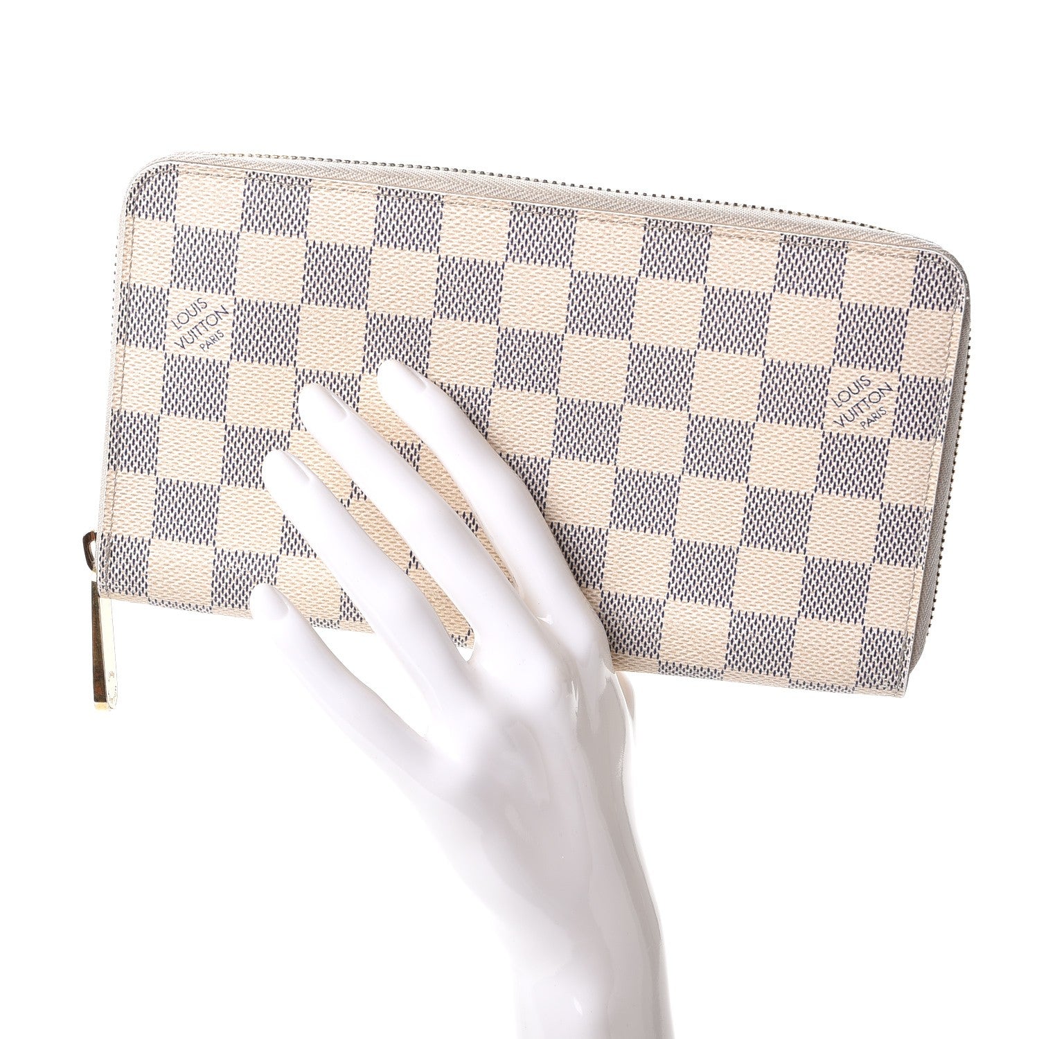 Louis Vuitton Damier Azur Zippy Organizer Wallet 2 of 9