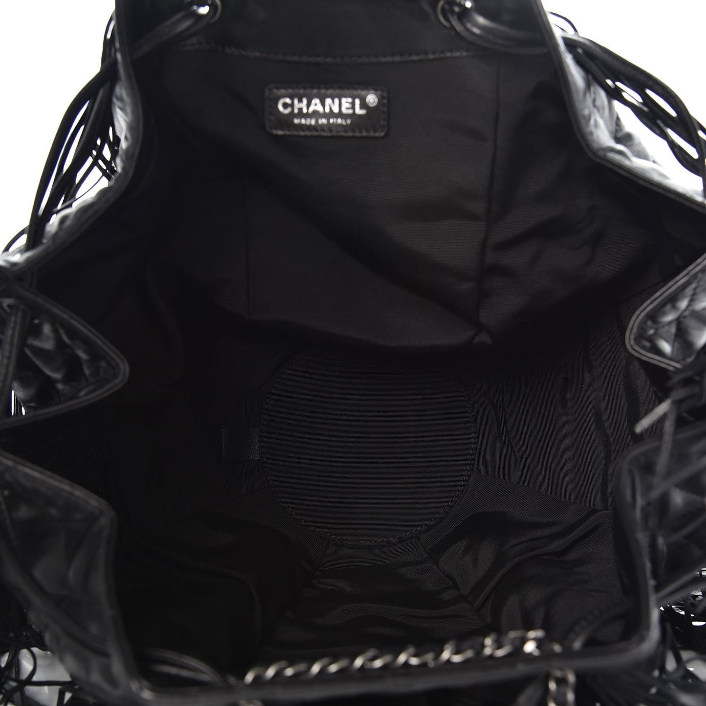 Lambskin Quilted Western Baluchon Fringe Bag Black