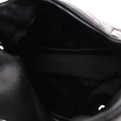 Saint Laurent Lambskin Quilted Medium Loulou Puffer Monogram Chain Satchel Black 5 of 10