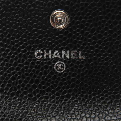 Chanel Caviar Quilted Flap Card Holder Black 6 of 8