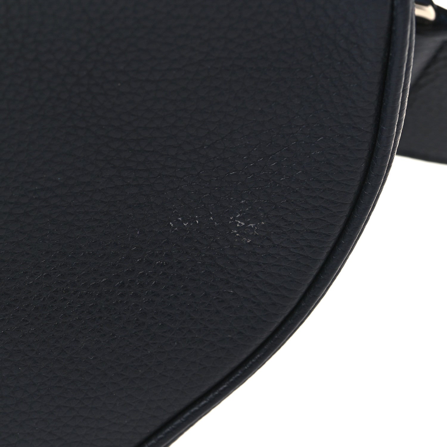 Christian Dior Grained Calfskin Mens Saddle Bag Navy Blue 11 of 12