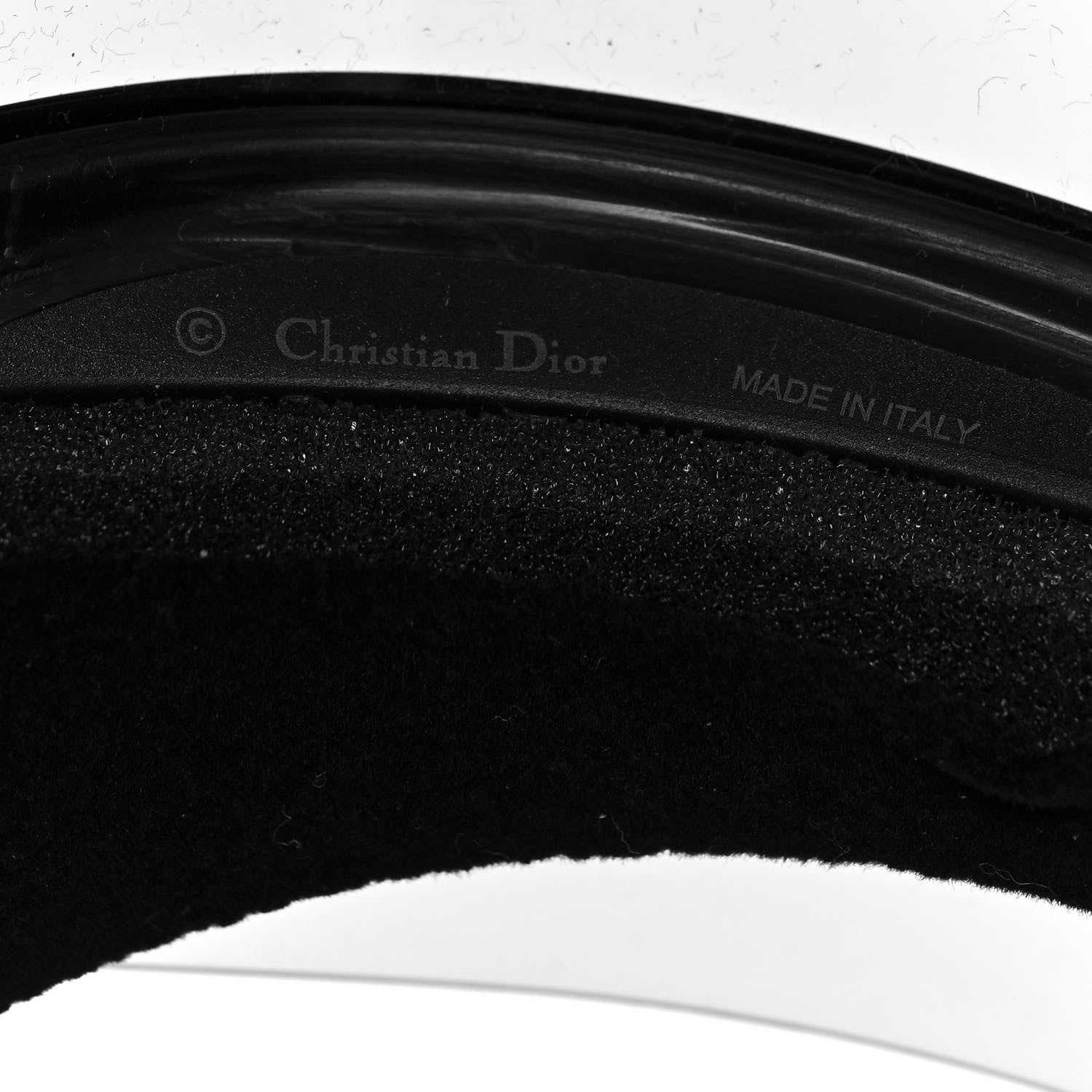 Christian Dior Mirrored DiorClub1 Sun Visor Black 7 of 9