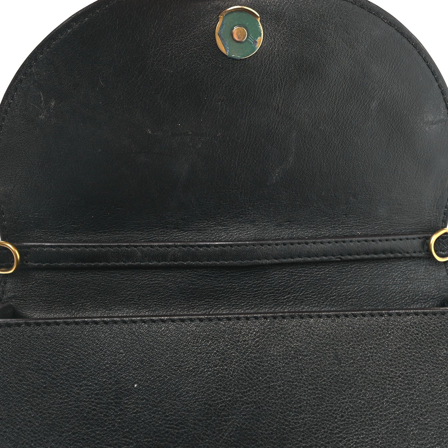 Calfskin Small Nile Bracelet Minaudiere Bag Black