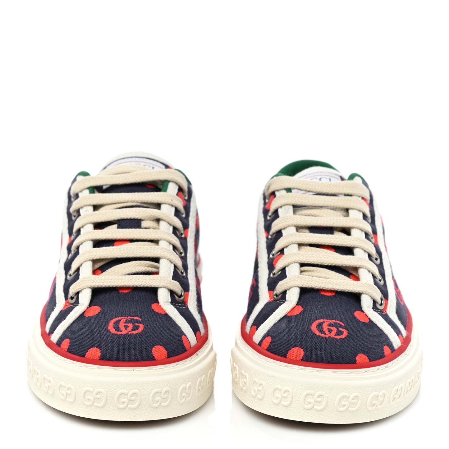 Canvas Web Polka Dot Print Womens 1977 Tennis Sneakers 35 Blue Orange Mystic White