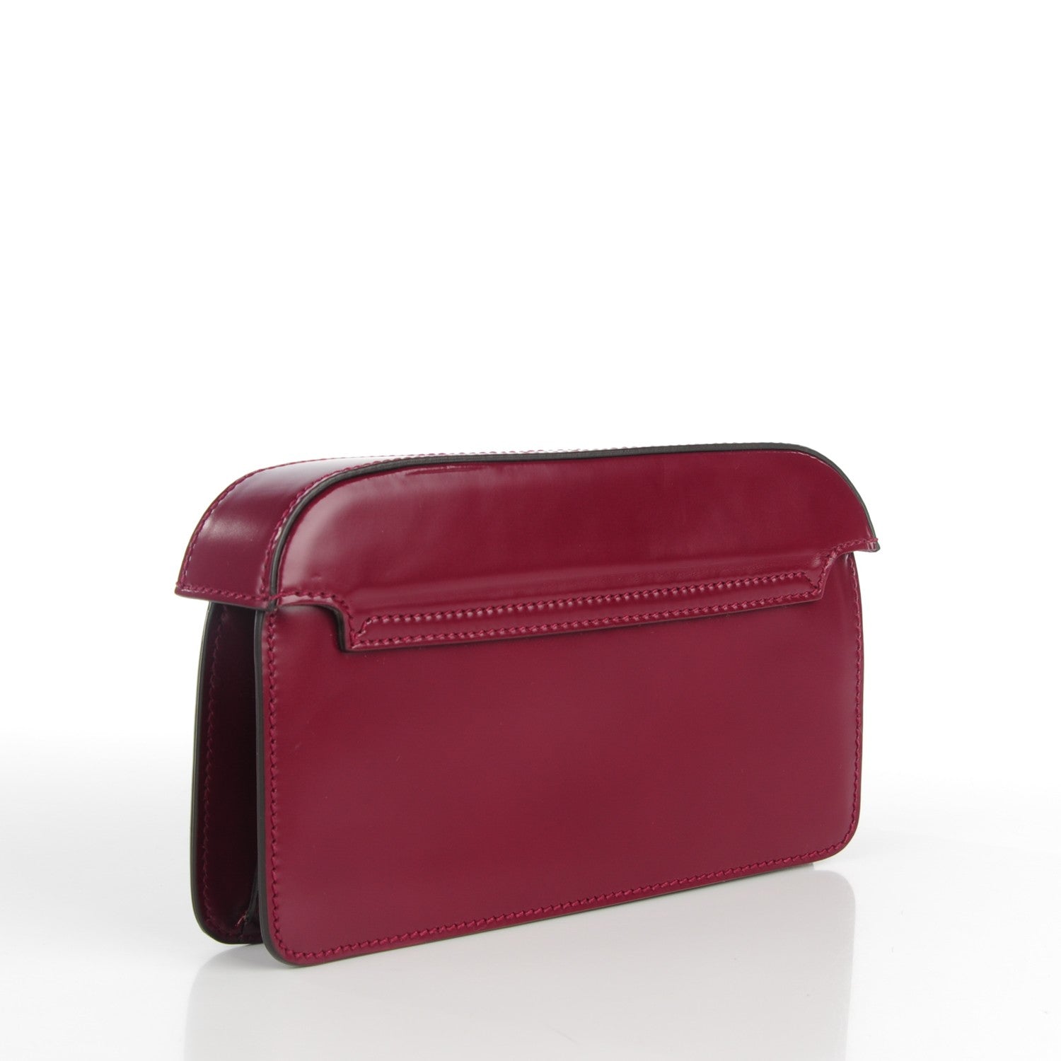 Gucci Regent Calfskin Lady Lock Small Briefcase Clutch Purple Wine 3 of 7