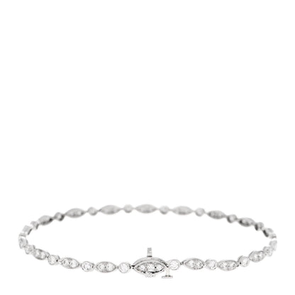 Tiffany Platinum Diamond Jazz Tennis Bracelet 2 of 4