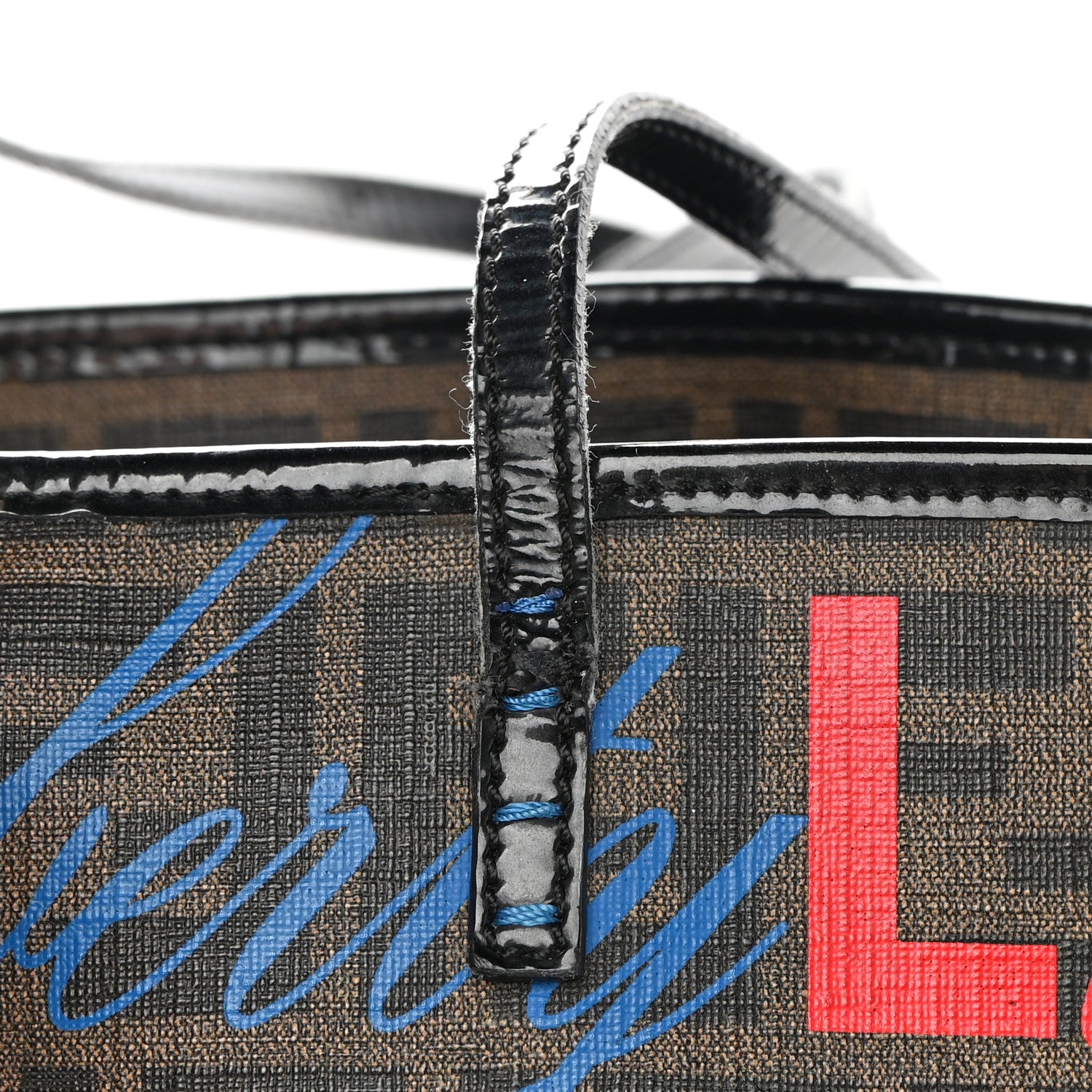 Fendi Zucca Love Life Liberty Medium Roll Tote Tobacco Multicolor 15 of 16
