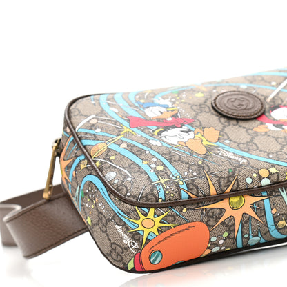 Gucci X DISNEY GG Supreme Monogram Donald Duck Small Interlocking G Belt Bag 90 36 Beige Multicolor New Acero 9 of 10
