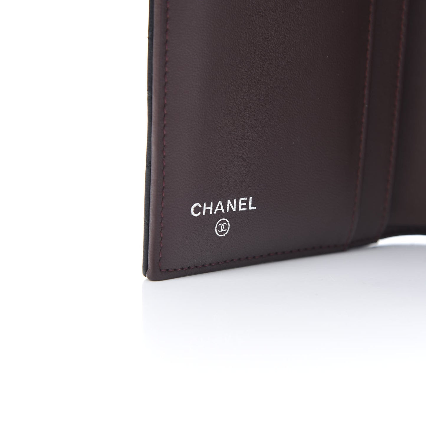 Lambskin Quilted Large Flap Wallet Black