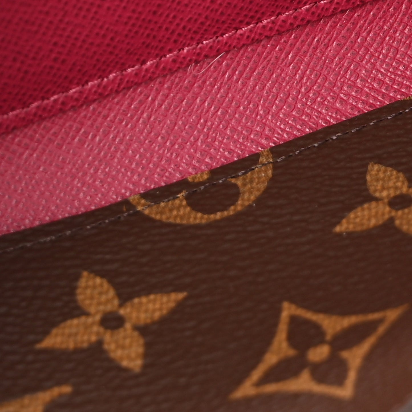 Monogram Clemence Wallet Fuchsia