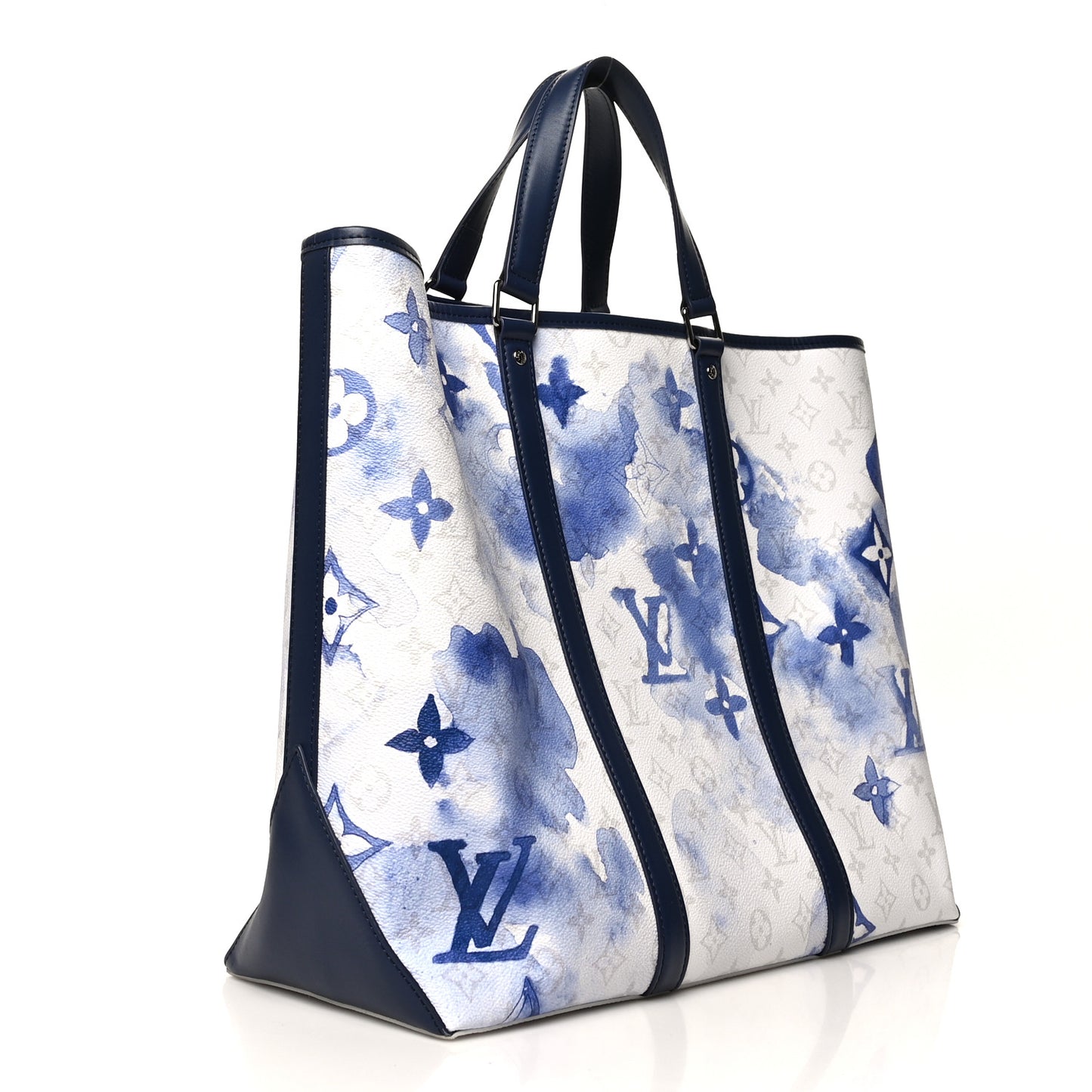 Monogram Watercolor New Tote GM Blue